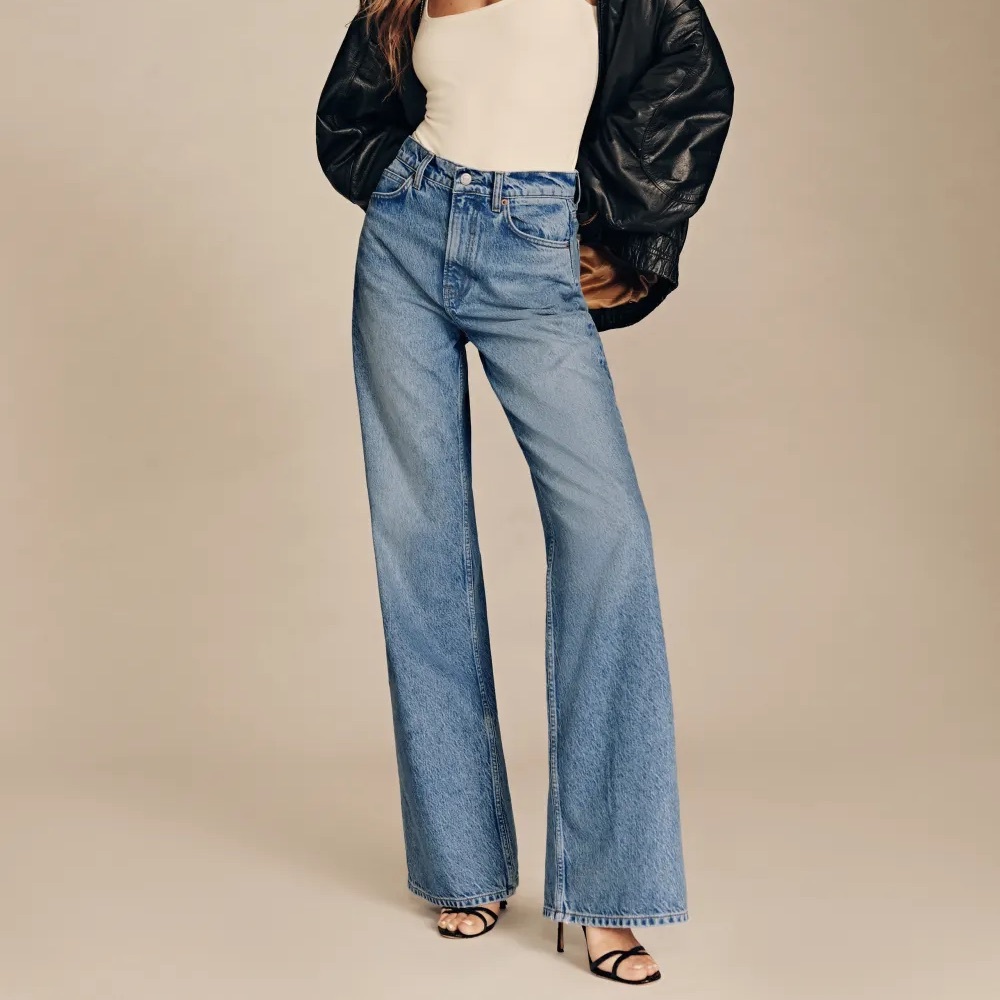 Reformation cary high waisted wide leg jeans
